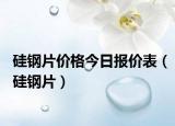 硅钢片价格今日报价表（硅钢片）