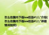 怎么在国内下载ios街霸4\