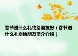春节送什么礼物给朋友好（春节送什么礼物给朋友简介介绍）