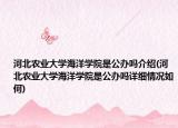 河北农业大学海洋学院是公办吗介绍(河北农业大学海洋学院是公办吗详细情况如何)