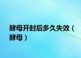 酵母开封后多久失效（酵母）