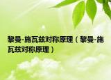 黎曼-施瓦兹对称原理（黎曼-施瓦兹对称原理）