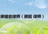 谢建宏律师（谢超 律师）
