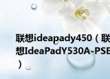 联想ideapady450（联想IdeaPadY530A-PSE）