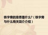 铁字旁的意思是什么?（铁字旁与什么有关简介介绍）