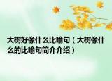 大树好像什么比喻句（大树像什么的比喻句简介介绍）