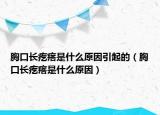 胸口长疙瘩是什么原因引起的（胸口长疙瘩是什么原因）