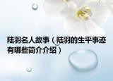 陆羽名人故事（陆羽的生平事迹有哪些简介介绍）