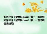 如何评价《梨泰院class》第十一集介绍(如何评价《梨泰院class》第十一集详细情况如何)