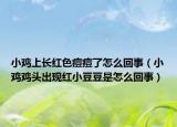 小鸡上长红色痘痘了怎么回事（小鸡鸡头出现红小豆豆是怎么回事）