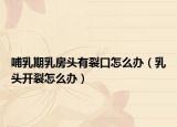 哺乳期乳房头有裂口怎么办（乳头开裂怎么办）