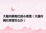 大腿内侧有红的小疙瘩（大腿内侧红疙瘩怎么办）