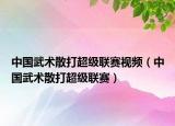 中国武术散打超级联赛视频（中国武术散打超级联赛）