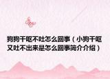 狗狗干呕不吐怎么回事（小狗干呕又吐不出来是怎么回事简介介绍）