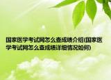国家医学考试网怎么查成绩介绍(国家医学考试网怎么查成绩详细情况如何)