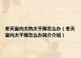 冬天室内太热太干燥怎么办（冬天室内太干燥怎么办简介介绍）