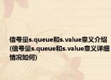 信号量s.queue和s.value意义介绍(信号量s.queue和s.value意义详细情况如何)