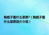 狗彪子是什么意思?（狗彪子是什么意思简介介绍）