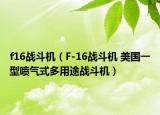 f16战斗机（F-16战斗机 美国一型喷气式多用途战斗机）