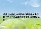 总共十三层楼,应该买哪个楼层是黄金楼层（三十二层楼哪层属于黄金楼层简介介绍）