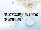 农民将军甘祖昌（将军农民甘祖昌）