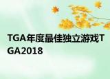TGA年度最佳独立游戏TGA2018