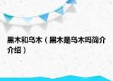 黑木和乌木（黑木是乌木吗简介介绍）