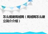 怎么组建局域网（局域网怎么建立简介介绍）