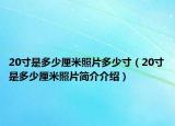 20寸是多少厘米照片多少寸（20寸是多少厘米照片简介介绍）