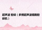超声波 粉碎（多频超声波细胞粉碎机）
