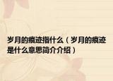 岁月的痕迹指什么（岁月的痕迹是什么意思简介介绍）