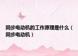 同步电动机的工作原理是什么（同步电动机）