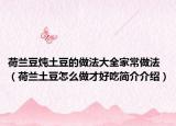 荷兰豆炖土豆的做法大全家常做法（荷兰土豆怎么做才好吃简介介绍）