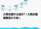 大西北是什么地方?（大西北是哪里简介介绍）