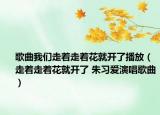 歌曲我们走着走着花就开了播放（走着走着花就开了 朱习爱演唱歌曲）