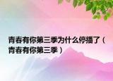 青春有你第三季为什么停播了（青春有你第三季）