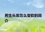 男生头发怎么变软的简介