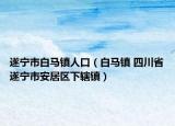 遂宁市白马镇人口（白马镇 四川省遂宁市安居区下辖镇）