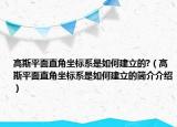 高斯平面直角坐标系是如何建立的?（高斯平面直角坐标系是如何建立的简介介绍）