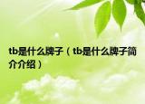 tb是什么牌子（tb是什么牌子简介介绍）