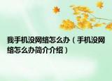 我手机没网络怎么办（手机没网络怎么办简介介绍）