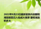 2022年8月23日最新更新内容鄱阳湖提前百日入枯成大草原 鄱阳湖面积多大