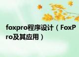 foxpro程序设计（FoxPro及其应用）