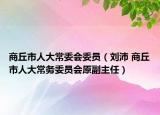 商丘市人大常委会委员（刘沛 商丘市人大常务委员会原副主任）