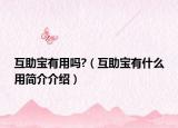 互助宝有用吗?（互助宝有什么用简介介绍）