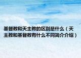 基督教和天主教的区别是什么（天主教和基督教有什么不同简介介绍）