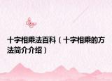 十字相乘法百科（十字相乘的方法简介介绍）
