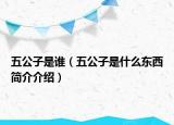 五公子是谁（五公子是什么东西简介介绍）