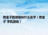 挖金子的游戏叫什么名字（挖金子 手机游戏）