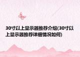 30寸以上显示器推荐介绍(30寸以上显示器推荐详细情况如何)